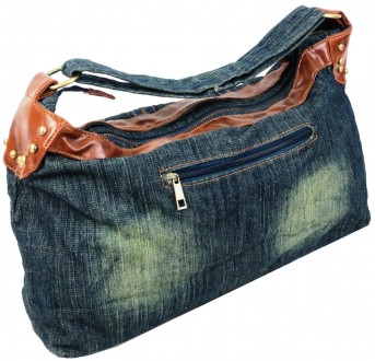Женская сумка Fashion jeans bag синяя Jeans9099 blue
Описание:
	Лицевую сторону . . фото 7