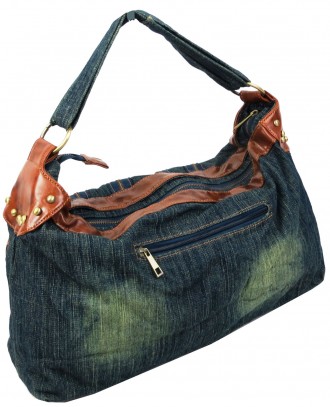 Женская сумка Fashion jeans bag синяя Jeans9099 blue
Описание:
	Лицевую сторону . . фото 6