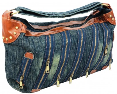 Женская сумка Fashion jeans bag синяя Jeans9099 blue
Описание:
	Лицевую сторону . . фото 4