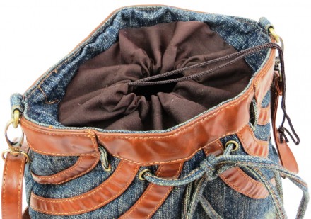 Джинсовая сумка Fashion jeans bag темно-синяя Jeans8057 navy
Описание:
	Лицевую . . фото 8