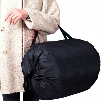 Складная сумка шоппер для покупок Edibazzar черный 7553772175160 black
Описание . . фото 2