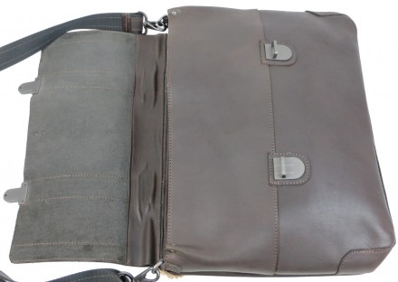 Мужской кожаный портфель Mykhail Ikhtyar, Украина коричневый 033 brown
Особеннос. . фото 9