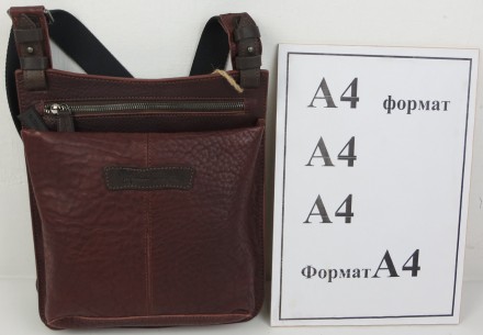 Кожаная мужская сумка, планшетка Mykhail Ikhtyar, Украина бордовая 45041 bordo
О. . фото 8