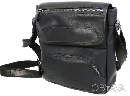 Кожаная мужская сумка, планшетка Mykhail Ikhtyar, Украина черная 45032 black
Опи. . фото 1