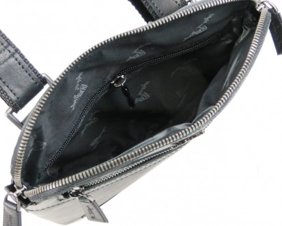 Мужская кожаная сумка на плечо Mykhail Ikhtyar, Украина черная 45043 black
Описа. . фото 10