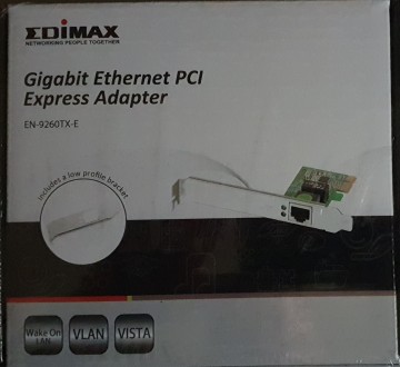 В коробці, новий. Гарантія. Установлюється всередину
Gigabit Ethernet PCI Expre. . фото 2