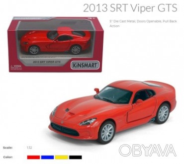 Модель легкова DODGE SRT VIPER GTS (2013) 5"" KT5363W метал.інерц.відкр.дв.4кол.. . фото 1