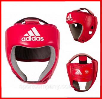 Шлем боксерский Adidas Aiba с лицензией для бокса и единоборств профессиональный. . фото 2