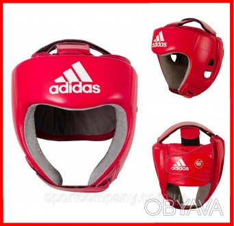 Шлем боксерский Adidas Aiba с лицензией для бокса и единоборств профессиональный. . фото 1