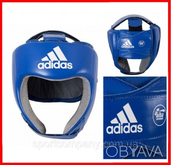 Шлем боксерский Adidas Aiba с лицензией для бокса и единоборств профессиональный. . фото 1