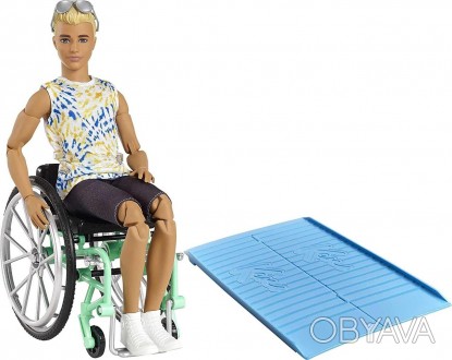 Лялька Барбі Кен шарнірний в інвалідному візку Barbie Ken Fashionistas Wheelchai