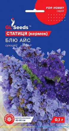 Статиця Кермек Блю Айс - это прекрасное растение с ярко-голубыми цветами, которы. . фото 2