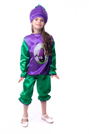 Детский карнавальный костюм " Баклажан "
Костюм состоит из: рубашки с изображени. . фото 4