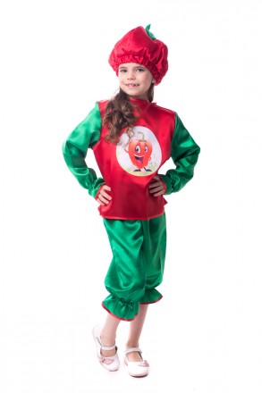 Детский карнавальный костюм "Перец" сладкий
 Костюм состоит из: рубашки с изобра. . фото 4