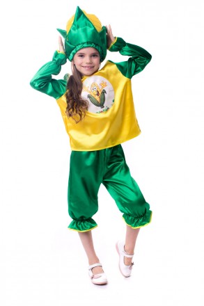 Дитячий карнавальний костюм "Кукурудза"
 Костюм складається з: сорочки з зображе. . фото 2