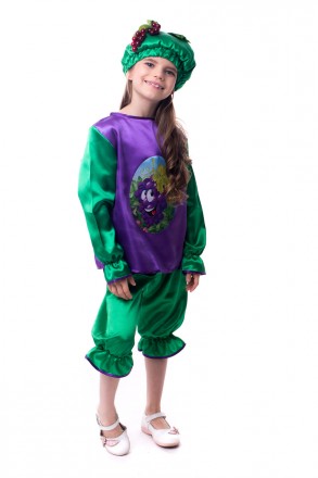 Детский карнавальный костюм "Виноград"
 Костюм состоит из: рубашки с изображение. . фото 3