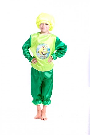 Дитячий карнавальний костюм "Яблуко" (Яблучко)
Костюм складається з: сорочки з з. . фото 2