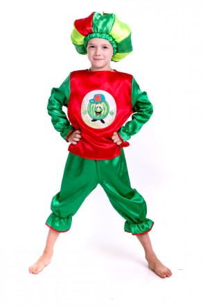 Детский карнавальный костюм "Арбуз"
 Костюм состоит из: рубашки с изображением я. . фото 4