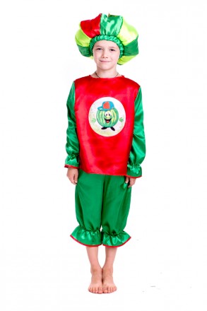Детский карнавальный костюм "Арбуз"
 Костюм состоит из: рубашки с изображением я. . фото 2