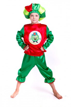 Детский карнавальный костюм "Арбуз"
 Костюм состоит из: рубашки с изображением я. . фото 5