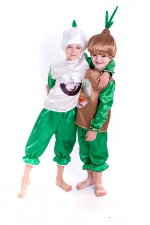 Детский карнавальный костюм "Лук"
 Костюм состоит из: рубашки с изображением лук. . фото 4