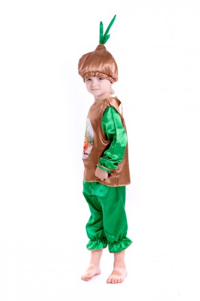 Детский карнавальный костюм "Лук"
 Костюм состоит из: рубашки с изображением лук. . фото 3