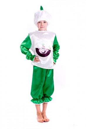 Детский карнавальный костюм "Чеснок"
 Костюм состоит из: рубашки с изображением . . фото 2