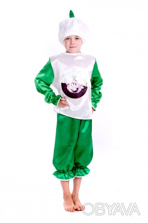 Детский карнавальный костюм "Чеснок"
 Костюм состоит из: рубашки с изображением . . фото 1