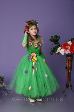 Детский карнавальный костюм "Весны"
 Параметры изделия: длина платья - 87 см, дл. . фото 2