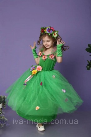 Детский карнавальный костюм "Весны"
 Параметры изделия: длина платья - 87 см, дл. . фото 8