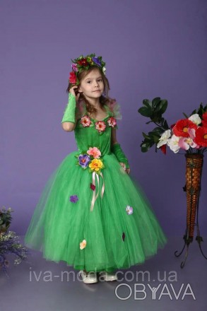 Детский карнавальный костюм "Весны"
 Параметры изделия: длина платья - 87 см, дл. . фото 1
