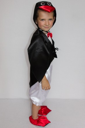 Детский карнавальный костюм для мальчика «ПИНГВИН»
Основная ткань: атлас
Отделоч. . фото 3
