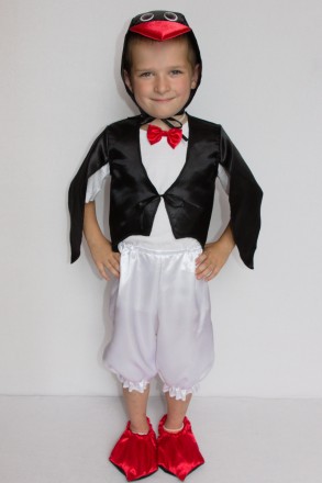 Дитячий карнавальний костюм для хлопчика «ПІНГВІН»
Основна тканина: атлас
Оздобл. . фото 2