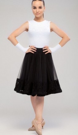 Рейтинговое платье "Блюз" №857 с перчатками. Купальник + юбка.На фото . . фото 3