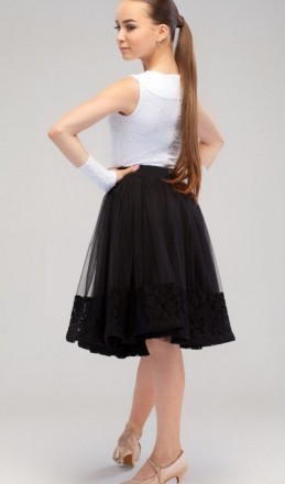 Рейтинговое платье "Блюз" №857 с перчатками. Купальник + юбка.На фото . . фото 4