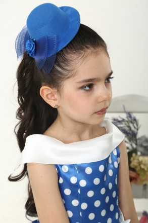 Шикарное детское нарядное платье "Горох" в синем цвете
Размеры и параметры:
Р30:. . фото 3