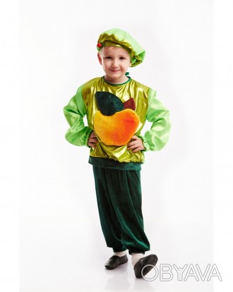 Дитячий карнавальний костюм "Яблуко" (Яблучко)
Костюм складається з: сорочки з з. . фото 1