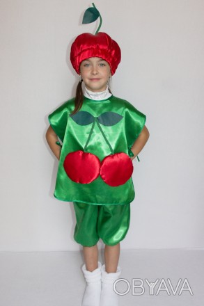 Детский маскарадный костюм "Вишня"
 Костюм состоит из: жилета с изображением яго. . фото 1