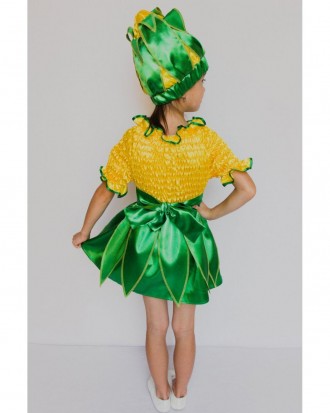 Детский карнавальный костюм "Кукуруза"
 Костюм состоит из: платья, головного убо. . фото 3