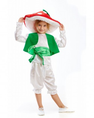 Детский маскарадный костюм "Мухомора"
 Костюм состоит из: головной убор, рубашка. . фото 2