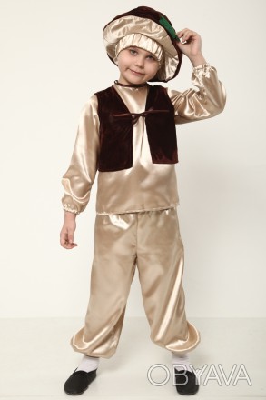 Дитячий маскарадний костюм "Гриб Боровик"
Костюм складається з: головний убір, с. . фото 1