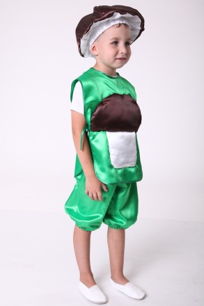 Детский маскарадный костюм "Гриб Боровик"
Костюм состоит из: жилета с изображени. . фото 3