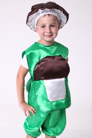 Дитячий маскарадний костюм "Гриб Боровик"
Костюм состоит из: жилета с изображени. . фото 4