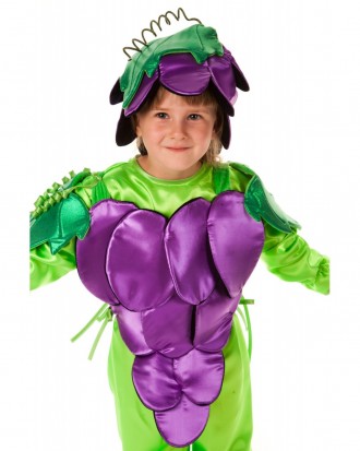 Детский карнавальный костюм "Виноград"
 Костюм состоит из: рубашки с изображение. . фото 3
