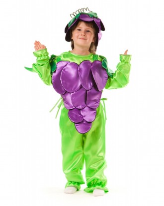 Детский карнавальный костюм "Виноград"
 Костюм состоит из: рубашки с изображение. . фото 2