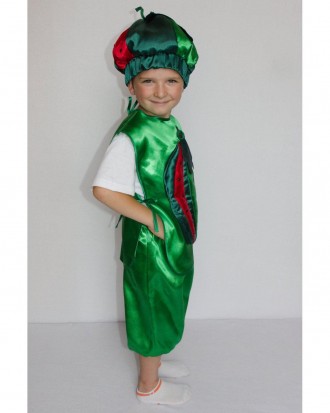 Детский карнавальный костюм "Арбуз"
 Костюм состоит из: жилета с изоб. . фото 3
