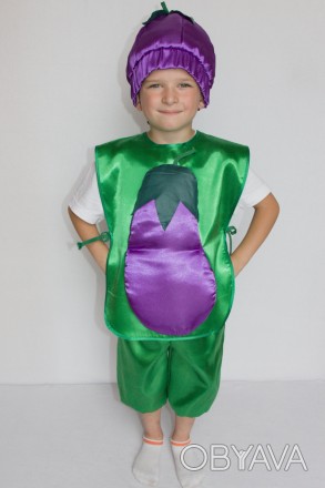Дитячий карнавальний костюм " Баклажан"
Костюм складається з: жилет із зображенн. . фото 1