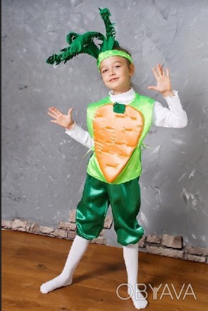 Дитячий карнавальний костюм "Морковка"
 Костюм складається з: жилет із зображенн. . фото 1