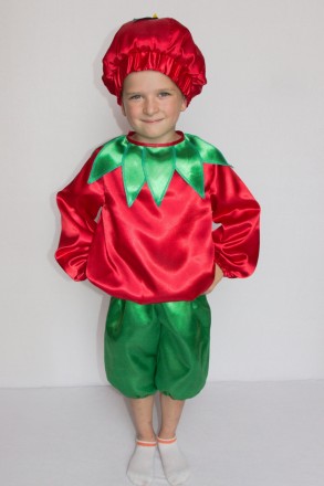 Детский карнавальный костюм " Помидор "
 Костюм состоит из: жилета с изображение. . фото 2
