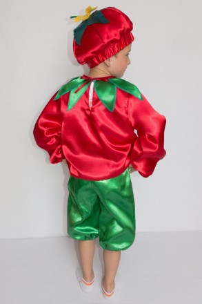 Детский карнавальный костюм " Помидор "
 Костюм состоит из: жилета с изображение. . фото 3